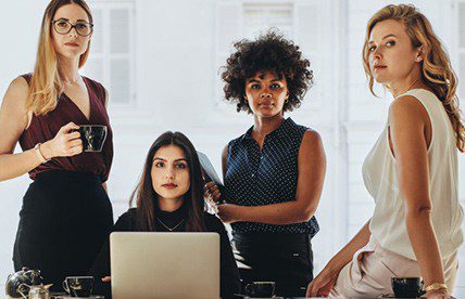 Women Meeting Diversity Leadership